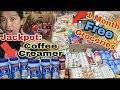 DUMPSTER DIVING JACKPOT COFFEE CREAMER PLUS ONE MONTH FULL SUPPLY OF GROCERIES