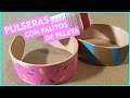 Pulseras hechas con palitos de helado