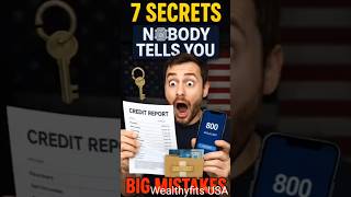Nobody Tells You These 7 Credit Score Secrets#finance#usa#creditmistakes#money