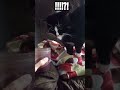 Cat gets "busy" with blanket and refuses drink😄
