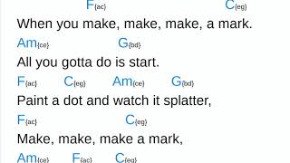 Full The Dot Song Karaoke - Chord Sheet with Improv Notes Guide