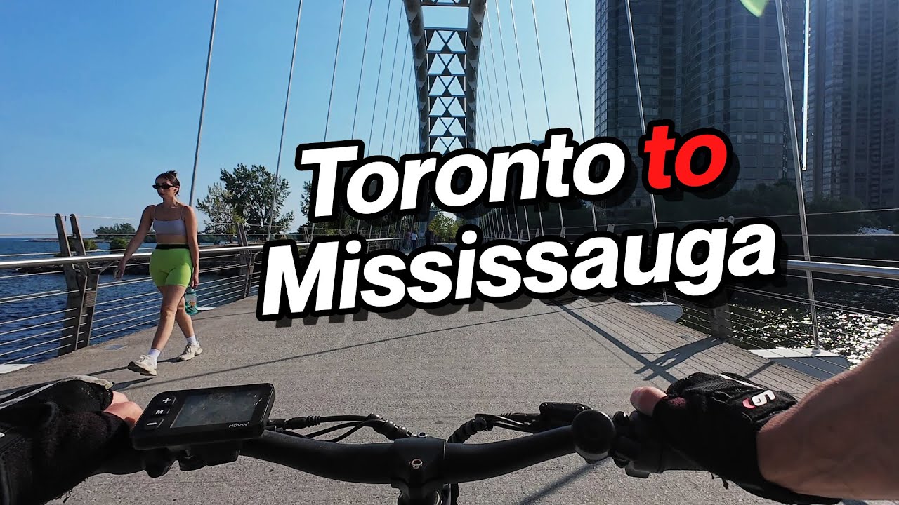 Downtown Toronto to Mississauga Waterfront Trail Bike Ride (Aug 2025)
