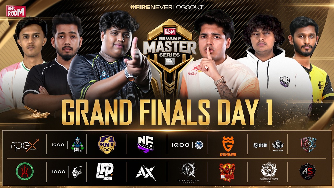 Revamp Master Series Grand Finals Day 1 | BGMI Live | APEX, SOUL, RNTX, NEBULA, RECKONING