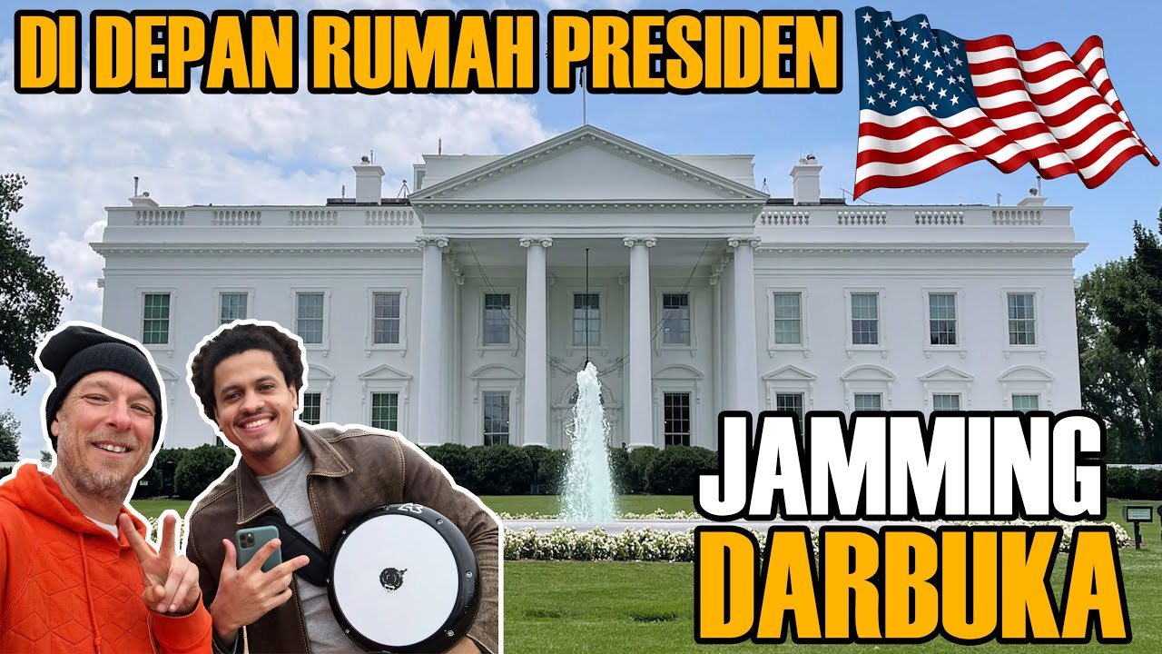 Ali Kribo Main Darbuka di Depan White House AS!