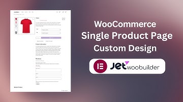 WooCommerce product single page custom design with elementor & jetwoobuilder crocoblock