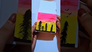 easy mini painting 🥰🥰 #art #acrylicscenery #painting #ধাঁধাpoint #drawing
