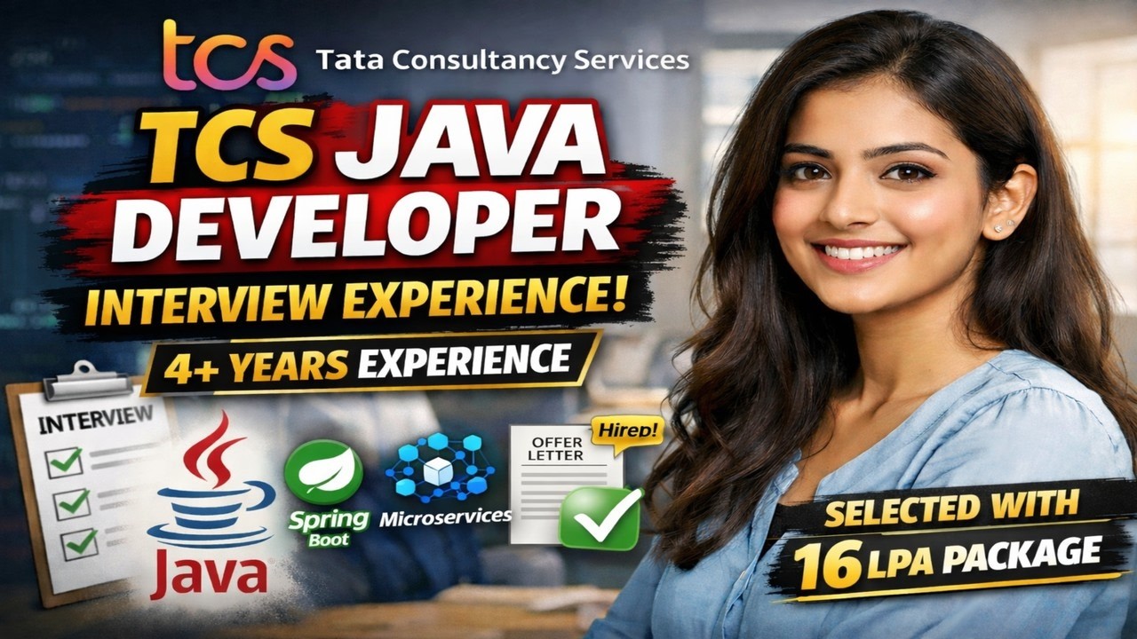 TCS Java Developer Interview Experience (4+ Years) | REAL Questions ...
