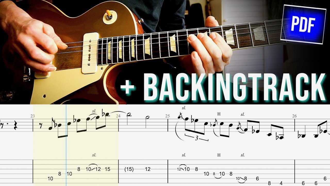 How To Play - Robben Ford's Guitar Solo in On That Morning [TAB+BACKINGTRACK]