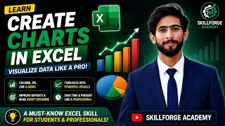 How to Create Charts in Excel | Column, Pie & Line Charts Tutorial for Beginners