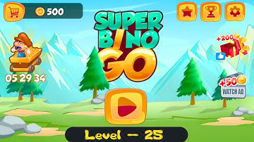 Gameplay for Super Bino Go Adventure Jungle (Level 25) on iOS and Android