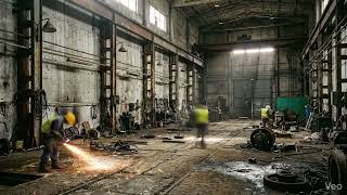 Dirty Garage To Futuristic Cyberpunk Engineering Lab