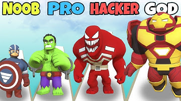 NOOB vs PRO vs HACKER vs GOD in Heroic Run Change or Lose