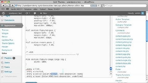 CSS for Changing Links to Different Colors in WordPress : Web Design & WordPress