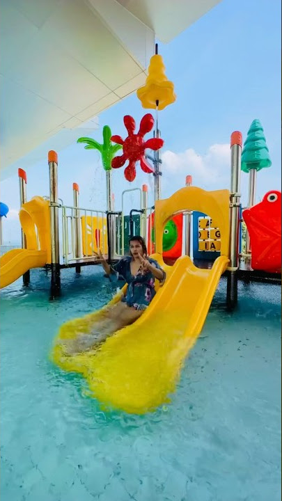 มาเล่นสไลเดอร์กัน 🤩🥳#slider #funnyvideo