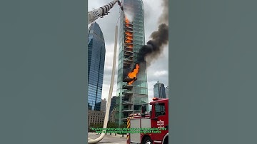 Drone Firefighting: High-Rise Water Rescue