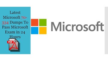 Latest Microsoft 70-334 Dumps Pdf & Braindumps - 2017