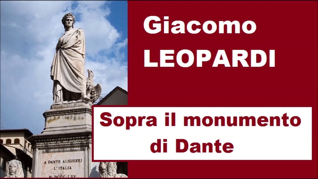 Sopra Il Monumento Di Dante Parafrasi