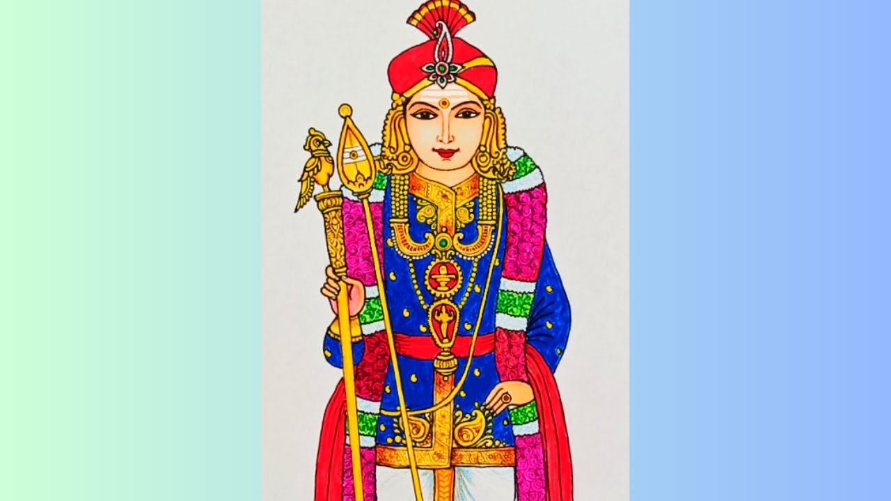 Matugani Drawing murugan drawing. Palani dhandayudhapani swamy drawing. Easy murugan ...