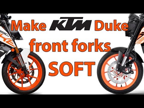 Wie man KTM Duke Vorderradgabeln Soft-TUTORIAL