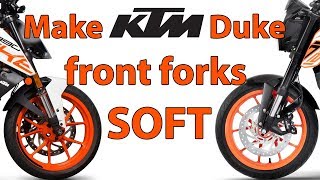 How to Make KTM Duke Front Forks Soft TUTORIAL screenshot 3