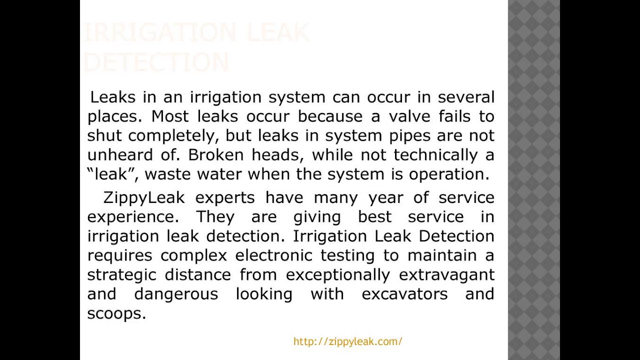 Leak Detection Services - YouTube