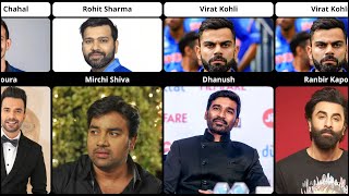 Most Famous Indian Actors & Actresses with their Favourite Cricketers #comparison #viral #actorsdata