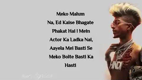 Mc Stan - Basti ka hasti lyrics video