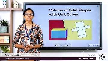 Grade 5 Mathematics Chapter 10 Class 2 Volume of solid shapes with unit cubes