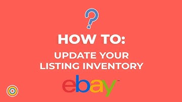 How to Update your Listing Inventory on eBay - E-commerce Tutorials