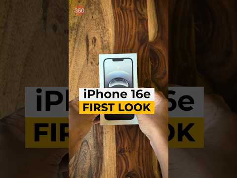 iPhone 16e First Look! #gadgets360 #iphone #iphonese4 #iphone16e #16e #ios #unboxing