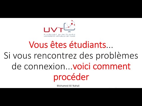 Vous êtes étudiant...Si vous rencontrez des problèmes de connexion...voici comment procéder