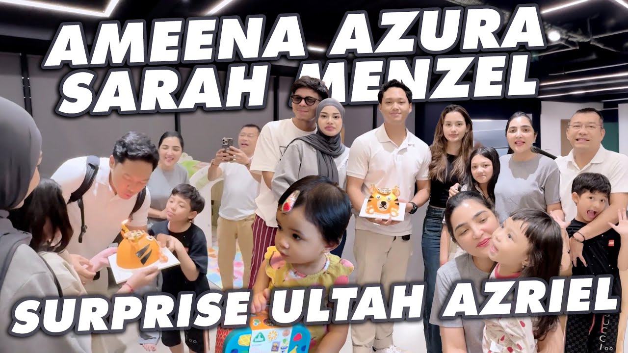 AMEENA SURPRISE ULTAH AZRIEL!! KUMPUL ATTA AUREL THE HERMANSYAH SARAH MENZEL