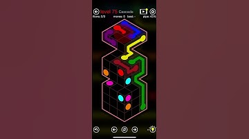 Flow Free - Cubes - Cube Stacks - Level 75 (Cascade)