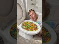 Experiment: Eating Tropical Skittles Candy in theToilet 😳#shorts#shortvideo