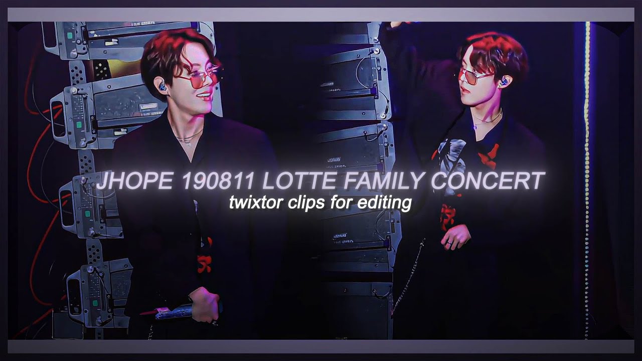 JHOPE - 190811 lotte family concert twixtor clips for editing (4k ...