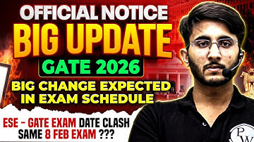 GATE 2026 Exam Date Change? | Official Notice And Expected Schedule Update