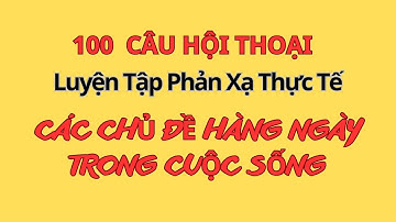 100 Câu Hội Thoại Hỏi Đáp Cuộc Sống Nhiều Chủ Đề| | Bí Quyết Nói Lưu Loát | 100 Mẫu Câu Thông Dụng