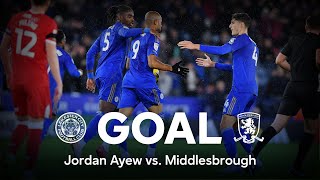 Goal Jordan Ayew Leicester City 1-1 Middlesbrough Sky Bet Championship 202526