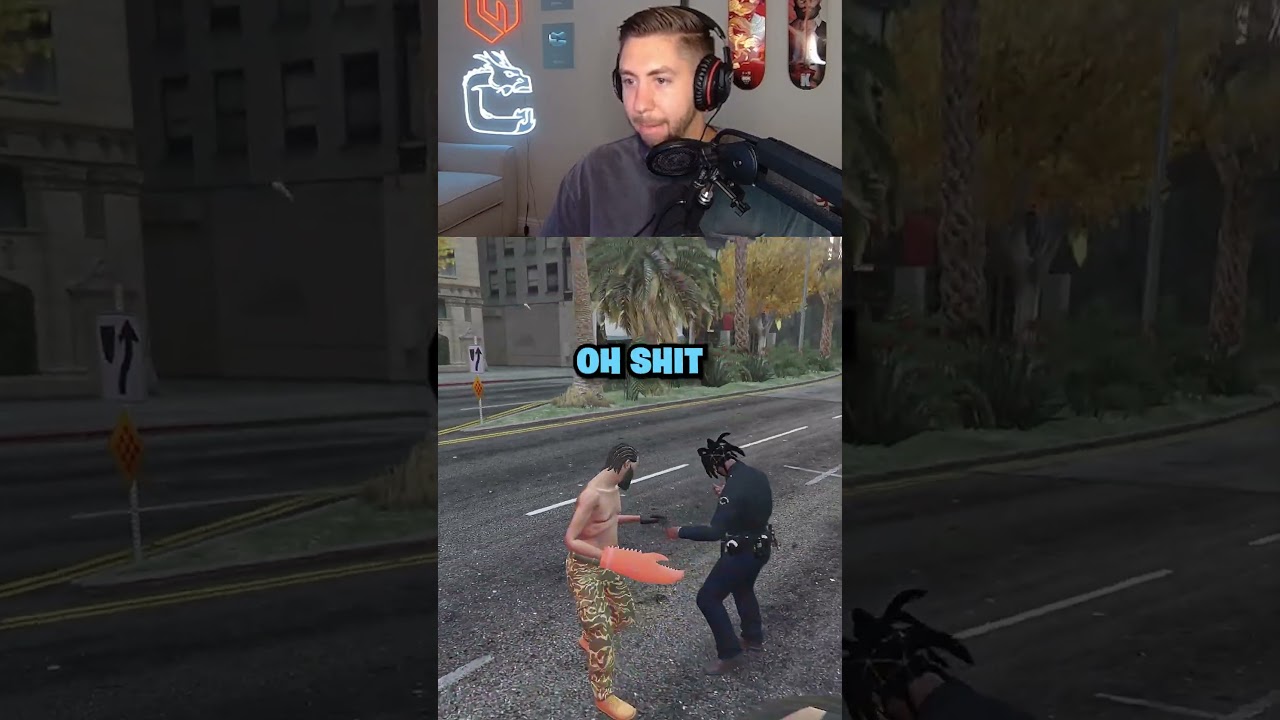 Wild 1v1 to Escape being Arrested by the Cops in GTA RP! 😳😎