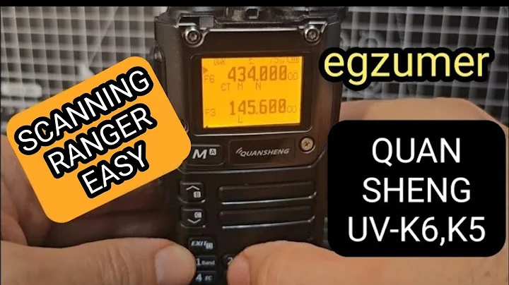 QUANSHENG UV-K5 , K6 -  SCAN RANGE Scanning