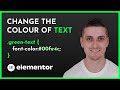 How to Change the Font Colour on a Specific Piece of Text in Elementor