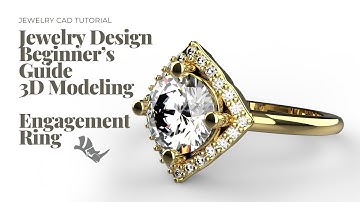 From Concept to Creation: Floral Elegance Halo Ring - 3D Modeling Tutorial with Rhino 3D #449
