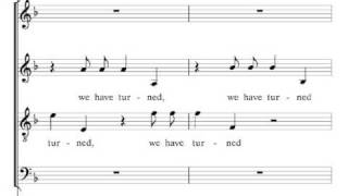 All we like Sheep have gone astray (Messiah) - Handel chords