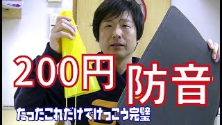 とりあえず200円あれば十分！！【２００円で作る防音マイク】歌の練習にハウツー How-to