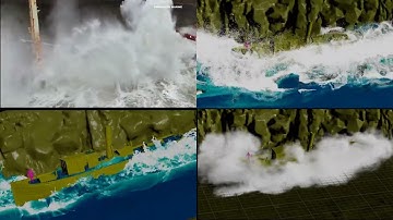 #houdini #arnoldrender large scale water fluid fx simulations WAVE CRASHING BREAKDOWN