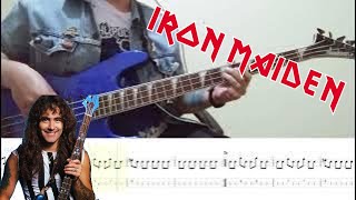 Iron Maiden-The Clairvoyant Bass Playthrough with On Screen Tabs