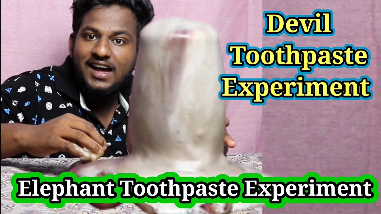 💥Devil Toothpaste Experiment 😂 Elephant Toothpaste Experiment 🔥