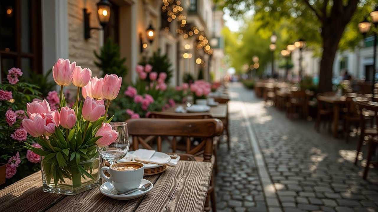 Spring Cozy Cafe Ambience | Bossa Nova Jazz for Relaxing Afternoon Vibes