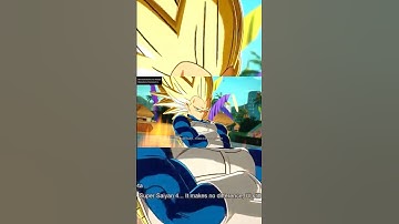 interaction between SSJ4 Goku and SSJ3 Vegeta #sparkingzero #daima #shorts #goku #vegeta
