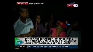 France Castro, Satur Ocampo at 17 iba pa, kinausahan ng human trafficking at child abuse